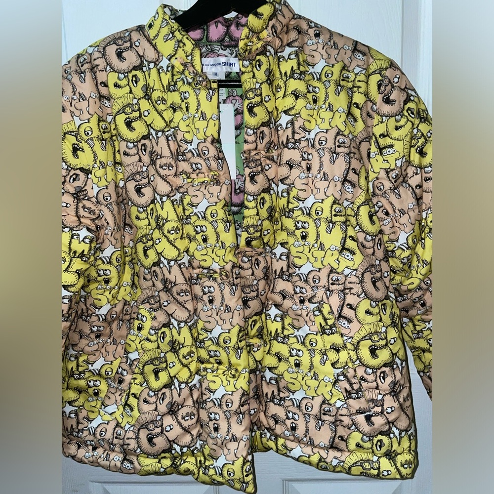 Cdg shirt x kaws padded jacket